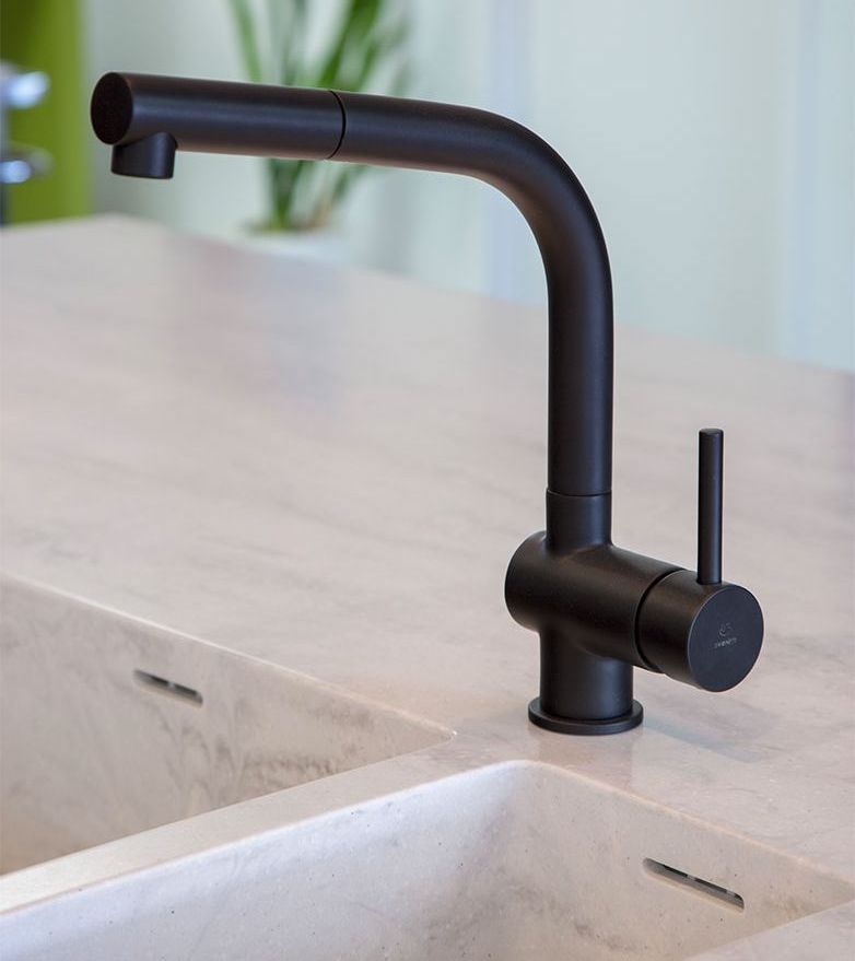 Black shop kitchen mixers